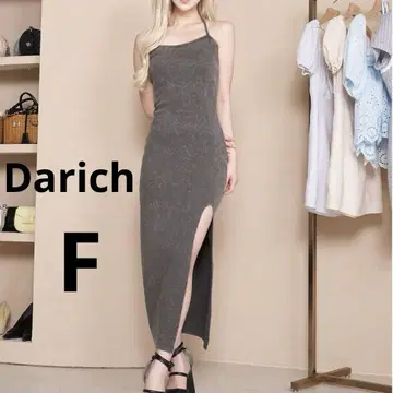 다리치 케미컬 앙상블 슬릿 원피스 차콜 그레이스 스타일업