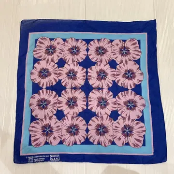 70s 꽃무늬 빈티지 반다나 빈티지 USA제
