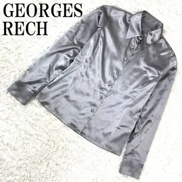 GEORGES RECH 조르주 레쉬 새틴 셔츠 그레이 38 B943
