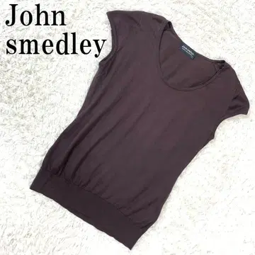 John smedley 존스메들리 반팔 니트 브라운 S B945