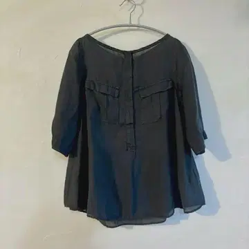 투모로우랜드 맥피 린넨 블라우스 블랙 부드러운 촉감
