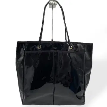 고품질 ANYA HINDMARCH 패턴트 레더 핸드백 토트백