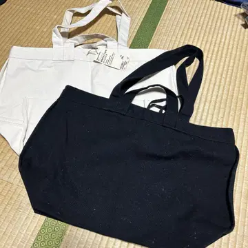 무인양품 MUJI 토트백 28L 화이트 블랙