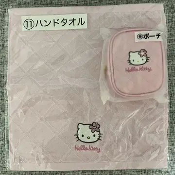 키티 퀼트 복권 파우치 핸드 타월