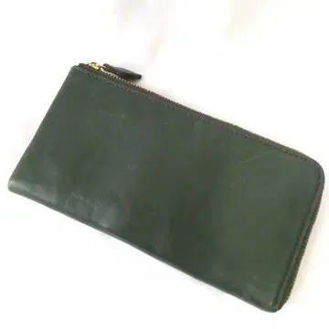장지갑 그린 가죽 노무라 제작소