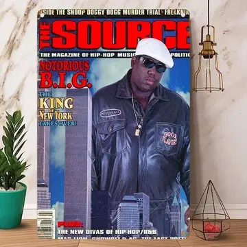 3-비기 스몰즈 Biggie Smalls 메탈 포스터 주석 간판