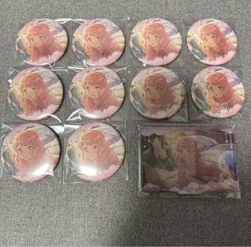 뱅드림 가루파 캔뱃지 아크릴 스탠드 누워있는 ver. 마루야마 아야 세트