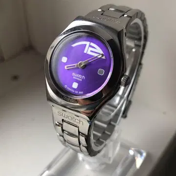 Swatch 스와치 IRONY 손목시계 아날로그 쿼츠 보라색