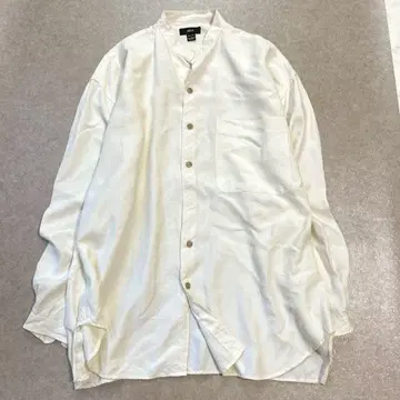90s phiz 피즈 실크 긴팔 셔츠 베이지 L