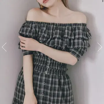 즉시 결제 가능! rienda 2WAY 오프숄더 숏 상의