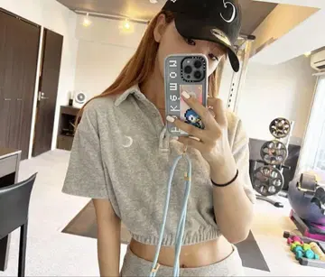 카르나무르 파일 폴로 셔츠 그레이