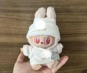 labubu 라부부 봉제 인형 의상 니트 3개 세트 화이트