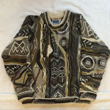 90년대 빈티지 COOGI AKALANDA 올 패턴 3D 니트