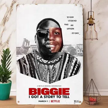 7-비기 스몰스 Biggie Smalls 메탈 포스터 주석 간판