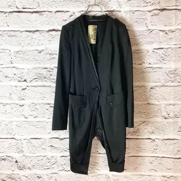z1789:Haute Couture 자켓 롱 코트 블랙 M