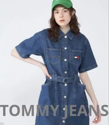 미사용 새상품 택 포함 TOMMY JEANS 벨트 워커 셔츠 원피스