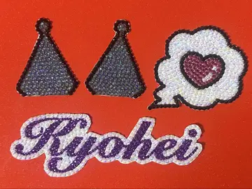 부채 데코 부품 타카하시 쿄헤이 4종 세트