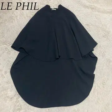 LE PHIL 키넥 대형 블랙 검정 케이프 망토 판초
