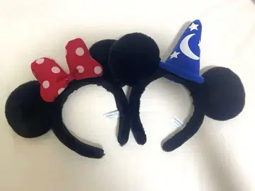 미키 미니 귀가 달린 머리띠