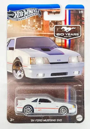 매텔 머스탱 60주년 1/5 핫 휠스 '84 포드 머스탱 SVO 1/5