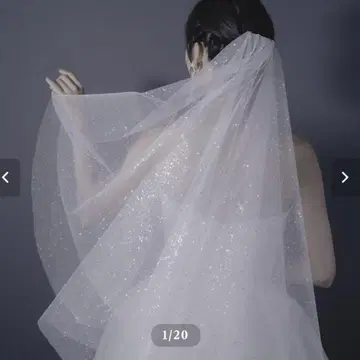 Aile Glitter Vei 글리터 웨딩 베일 L