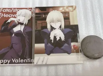 Fate 캔뱃지 엽서 세이버 알타
