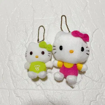 SANRIO 산리오 헬로키티 마스코트 키링 2개 세트