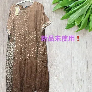 새상품 스튜디오 클립 패치워크 프린트 원피스