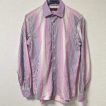 ETRO 스트라이프 긴팔 셔츠 40