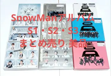 SnowMan 1st~3rd 앨범 9권 세트 묶음 판매 CD+블루레이