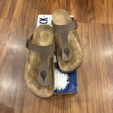 BIRKENSTOCK Gizeh 샌들 37 브라운 빌켄 24cm