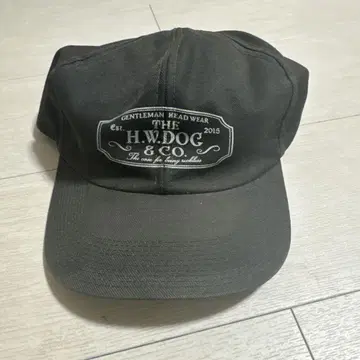 H.W.DOG & CO. 블랙 캡