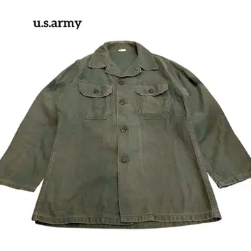 구제 의류 미군 og107 긴팔 유틸리티 셔츠 통 소매 3rd 60s