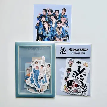 SnowMan 플레이크 씰 2종 & 정사각형 합성 사진