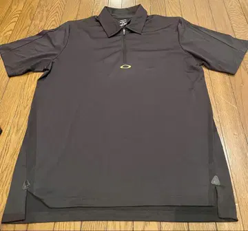 Oakley 블랙 지퍼 피케 셔츠