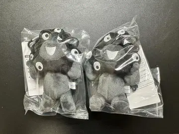 오사카 만국 박람회 얏쿠얏쿠 앉은 키링 블랙 봉제 인형 검정 얏쿠