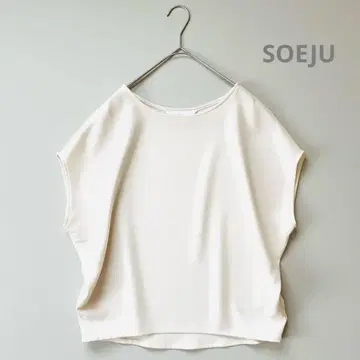 새상품급 SOEJU 숏 슬리브 코쿤 블라우스 S