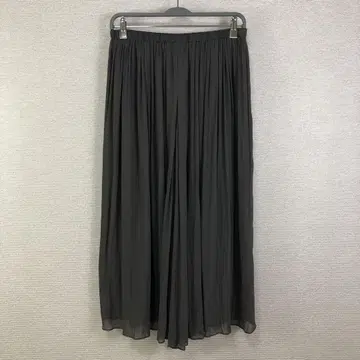 BEARDSLEY 주름 쉬폰 개더 팬츠 2 블랙
