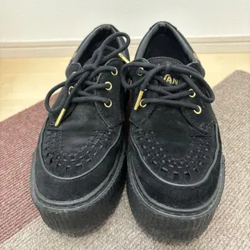 VANS 크리퍼스 25.5cm 새상품급 블랙 스웨이드