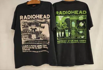 XL RADIOHEAD 티셔츠 블랙 라디오 헤드