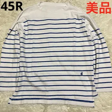새상품급 45r 바스크 보더 908 티셔츠 로고 블루
