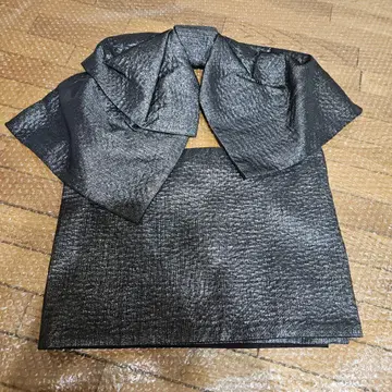 간단하고 쉬운 반짝이는 매듭 오비, 블랙 라메