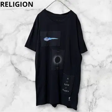 RELIGION 레리전 티셔츠 반팔 오버 사이즈 L 사이즈 블랙