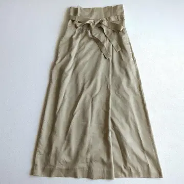 에부르 하이 웨스트 스커트 맥시 롱 베이지 36
