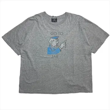 Vintage 00s GO TO JAIL 티셔츠 구제 의류 남성용 2XL