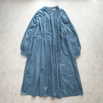 2024AW PINK HOUSE 코듀 개더 로이 원피스 하이넥