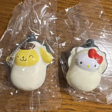 푸니푸니 마스코트 키티&폼폼푸딩 2개 세트