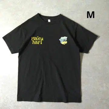 BADHOP 로고 프린트 티셔츠 뮤직 마쿠하리 M 사이즈