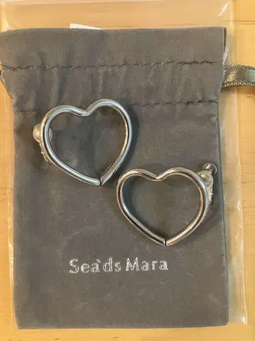Sea's Mara 하트 모양 귀찌 Sea's Mara 실버