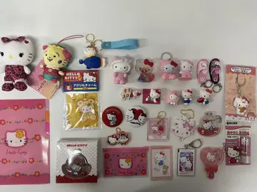 헬로키티 스트랩 키링 봉제 인형 세트